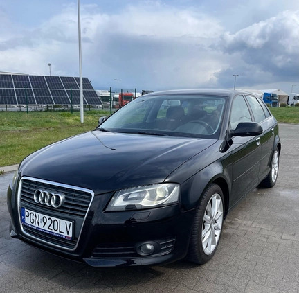 Audi A3 cena 27900 przebieg: 128000, rok produkcji 2010 z Gniezno małe 436
